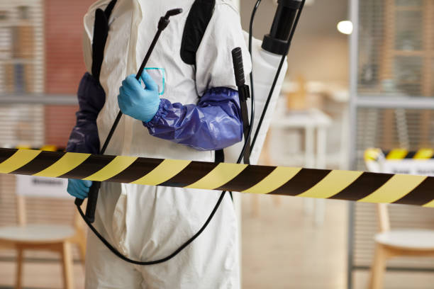 Professional Biohazard Cleanup technician working in Long Beach, MD